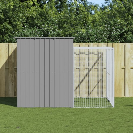 Caseta perros corral acero galvanizado gris claro 214x253x181cm de , Casetas para perros - Ref: Foro24-3189137, Precio: 419,6...