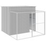 Caseta perros corral acero galvanizado gris claro 214x253x181cm de , Casetas para perros - Ref: Foro24-3189137, Precio: 419,6...
