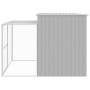 Caseta perros corral acero galvanizado gris claro 214x253x181cm de , Casetas para perros - Ref: Foro24-3189137, Precio: 419,6...