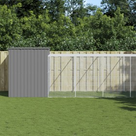 Caseta perro corral acero galvanizado gris claro 214x1273x181cm de , Casetas para perros - Ref: Foro24-3189142, Precio: 1,00 ...