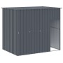 Caseta perros con corral acero galvanizado gris 214x1069x181 cm de , Casetas para perros - Ref: Foro24-3189123, Precio: 919,8...