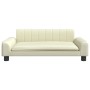 Sofá para niños de cuero sintético crema 90x53x30 cm de , Mobiliario para bebés y niños pequeños - Ref: Foro24-3196264, Preci...