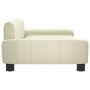 Sofá para niños de cuero sintético crema 90x53x30 cm de , Mobiliario para bebés y niños pequeños - Ref: Foro24-3196264, Preci...