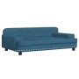Sofá para niños de terciopelo azul 90x53x30 cm de , Mobiliario para bebés y niños pequeños - Ref: Foro24-3196279, Precio: 95,...
