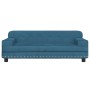 Sofá para niños de terciopelo azul 90x53x30 cm de , Mobiliario para bebés y niños pequeños - Ref: Foro24-3196279, Precio: 95,...