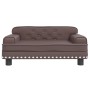 Sofá para niños de cuero sintético marrón 70x45x30 cm de , Mobiliario para bebés y niños pequeños - Ref: Foro24-3196302, Prec...