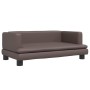 Sofá para niños de cuero sintético marrón 80x45x30 cm de , Mobiliario para bebés y niños pequeños - Ref: Foro24-3196314, Prec...