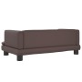 Sofá para niños de cuero sintético marrón 80x45x30 cm de , Mobiliario para bebés y niños pequeños - Ref: Foro24-3196314, Prec...