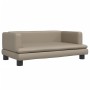Sofá para niños de cuero sintético capuchino 80x45x30 cm de , Mobiliario para bebés y niños pequeños - Ref: Foro24-3196316, P...