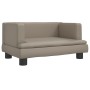 Sofá para niños de cuero sintético capuchino 60x40x30 cm de , Mobiliario para bebés y niños pequeños - Ref: Foro24-3196328, P...