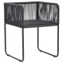 Set de comedor de jardín de 7 piezas PVC ratán negro de , Conjuntos de jardín - Ref: Foro24-3060103, Precio: 608,10 €, Descue...