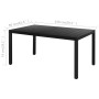 Set de comedor de jardín de 7 piezas PVC ratán negro de , Conjuntos de jardín - Ref: Foro24-3060103, Precio: 608,10 €, Descue...