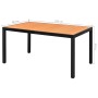 Set de comedor de jardín de 5 piezas PVC ratán negro y marrón de , Conjuntos de jardín - Ref: Foro24-3060108, Precio: 499,60 ...