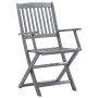 Sillas de jardín plegables 2 uds cojines madera maciza acacia de , Sillas de jardín - Ref: Foro24-3064488, Precio: 122,89 €, ...