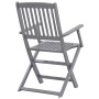 Sillas de jardín plegables 2 uds cojines madera maciza acacia de , Sillas de jardín - Ref: Foro24-3064488, Precio: 122,89 €, ...
