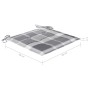 Sillas de jardín 6 uds madera maciza teca cojines cuadros gris de , Sillas de jardín - Ref: Foro24-3073045, Precio: 869,68 €,...