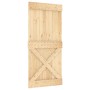 Puerta corredera con herrajes madera maciza de pino 95x210 cm de , Puertas - Ref: Foro24-3203080, Precio: 229,37 €, Descuento: %