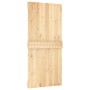 Puerta corredera con herrajes madera maciza de pino 95x210 cm de , Puertas - Ref: Foro24-3203080, Precio: 229,37 €, Descuento: %
