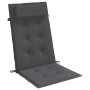Cojines de silla respaldo alto 4 uds tela Oxford gris antracita de , Cojines para sillas y sofás - Ref: Foro24-361875, Precio...