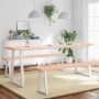 Tablero de mesa madera maciza borde natural 200x50x(2-4) cm de , Tableros para mesas - Ref: Foro24-363916, Precio: 56,05 €, D...