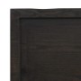 Estante pared madera roble tratada marrón oscuro 200x30x(2-6)cm de , Estantes y estanterías - Ref: Foro24-363845, Precio: 62,...