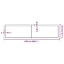 Tablero de mesa madera maciza borde natural 220x50x(2-6) cm de , Tableros para mesas - Ref: Foro24-363923, Precio: 72,45 €, D...