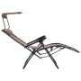 Tumbona plegable de textilene taupe de , Tumbonas - Ref: Foro24-312469, Precio: 115,91 €, Descuento: %