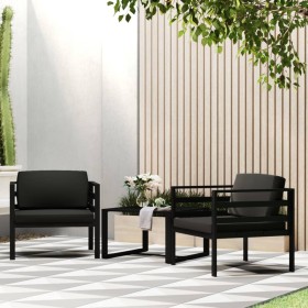 Sofás centrales 2 unidades con cojines aluminio gris antracita de , Sofás modulares de exterior - Ref: Foro24-318313, Precio:...
