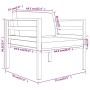 Sofás centrales 2 unidades con cojines aluminio gris antracita de , Sofás modulares de exterior - Ref: Foro24-318313, Precio:...