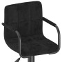 Taburetes de cocina 2 unidades terciopelo negro de , Taburetes de cocina - Ref: Foro24-334656, Precio: 144,09 €, Descuento: %