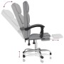 Silla de oficina reclinable de tela gris claro de , Sillas de oficina - Ref: Foro24-349627, Precio: 114,20 €, Descuento: %
