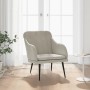 Sillón de terciopelo gris claro 63x76x80 cm de , Sillones - Ref: Foro24-351454, Precio: 98,89 €, Descuento: %