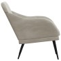 Sillón de terciopelo gris claro 63x76x80 cm de , Sillones - Ref: Foro24-351454, Precio: 98,89 €, Descuento: %
