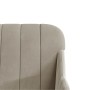 Sillón de terciopelo gris claro 63x76x80 cm de , Sillones - Ref: Foro24-351454, Precio: 98,89 €, Descuento: %