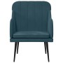 Sillón de terciopelo azul 63x76x80 cm de , Sillones - Ref: Foro24-351463, Precio: 91,43 €, Descuento: %