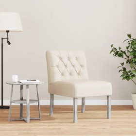 Silla tapizada con botones lino de , Sillas poltrona - Ref: Foro24-352462, Precio: 85,61 €, Descuento: %