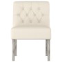 Silla tapizada con botones lino de , Sillas poltrona - Ref: Foro24-352462, Precio: 85,61 €, Descuento: %