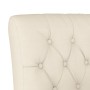 Silla tapizada con botones lino de , Sillas poltrona - Ref: Foro24-352462, Precio: 85,61 €, Descuento: %