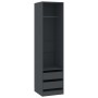Armario con cajones de madera contrachapada gris 50x50x200 cm de , Armarios roperos - Ref: Foro24-800614, Precio: 124,97 €, D...