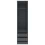 Armario con cajones de madera contrachapada gris 50x50x200 cm de , Armarios roperos - Ref: Foro24-800614, Precio: 124,97 €, D...