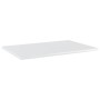 Estante estantería 4uds contrachapada blanco brillo 60x40x1,5cm de , Estanterías - Ref: Foro24-805260, Precio: 42,37 €, Descu...