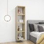 Armario pared 4 ud madera contrachapada blanco roble 37x37x37cm de , Estantes y estanterías - Ref: Foro24-805461, Precio: 94,...
