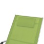 Tumbona con cojín aluminio y textilene verde de , Tumbonas - Ref: Foro24-47780, Precio: 103,67 €, Descuento: %