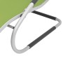 Tumbona con cojín aluminio y textilene verde de , Tumbonas - Ref: Foro24-47780, Precio: 103,67 €, Descuento: %