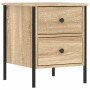 Mesita de noche madera de ingeniería roble Sonoma 40x42x50 cm de , Mesitas de noche - Ref: Foro24-825985, Precio: 68,03 €, De...