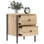 Mesita de noche madera de ingeniería roble Sonoma 40x42x50 cm de , Mesitas de noche - Ref: Foro24-825985, Precio: 68,03 €, De...