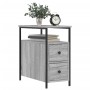 Mesita de noche madera de ingeniería gris Sonoma 30x60x60 cm de , Mesitas de noche - Ref: Foro24-826069, Precio: 59,81 €, Des...
