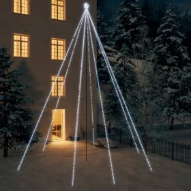 Luces árbol Navidad interior/exterior 1300 LED blanco frío 8 m de vidaXL, Arboles de navidad - Ref: Foro24-328761, Precio: 85...
