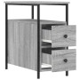 Mesita de noche madera de ingeniería gris Sonoma 30x60x60 cm de , Mesitas de noche - Ref: Foro24-826069, Precio: 59,81 €, Des...