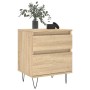 Mesitas noche 2 uds madera ingeniería roble Sonoma 40x35x50 cm de , Mesitas de noche - Ref: Foro24-830675, Precio: 73,34 €, D...